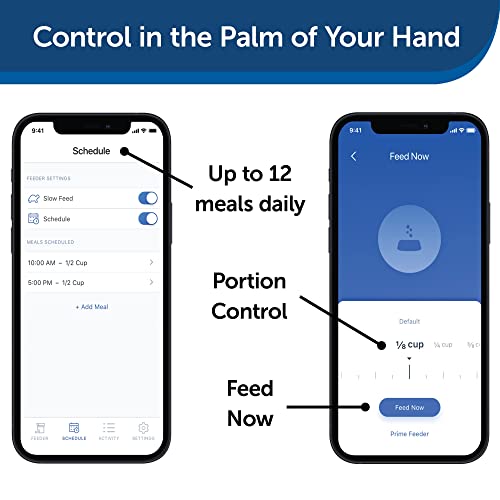 PetSafe Smart Feed - Electronic Pet Feeder for Cats & Dogs - 6L/24 Cup Capacity - Programmable Mealtimes - Alexa, Apple & Android Compatible - Backup Batteries Ensure Meal Delivery During Power Outage