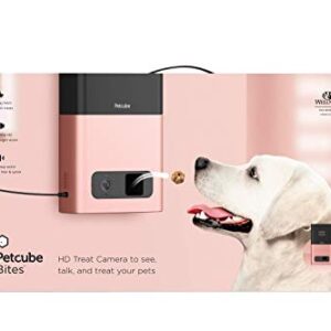 [2017 Item ] Petcube Bites Pet Camera with Treat Dispenser: HD 1080p Video Monitor, 2-Way Audio, Night Vision, Sound and Motion Alerts. For Dogs and Cats