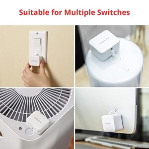 SwitchBot Smart Switch Button Pusher - No Wiring, Bluetooth App or Timer Control, Add SwitchBot Hub Mini to Make it Compatible with Alexa, Google Home, IFTTT (white)