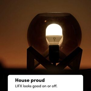 LIFX L3A19LW06E26CA White, A19 Wi-Fi Smart LED Light Bulb, Warm, Dimmable, No Bridge Required, Works with Amazon Alexa, Hey Google, Apple HomeKit