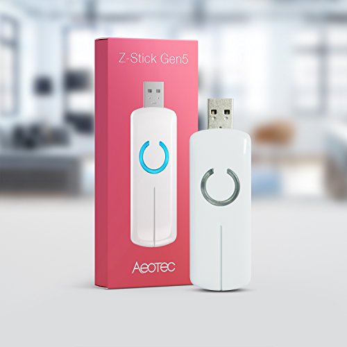 Aeotec Z-Stick Gen5 Z-Wave Hub Z-Wave Plus USB to Create Gateway (Ordinary White)