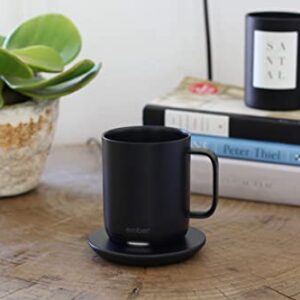 Ember Temperature Control Smart Mug 2, 14 oz, Black, 80 min. Battery Life - App Controlled Heated Coffee Mug - Improved Design