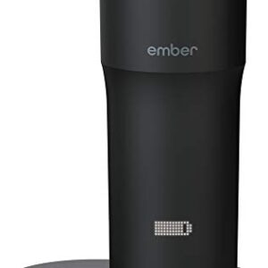 Ember Temperature Control Travel Mug 2, 12 oz, Black, 3-hr Battery Life - App Controlled Heated Coffee Travel Mug - Improved Design