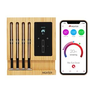 meater block | 4-probe premium smart meat thermometer | bluetooth to wifi range extension | for the oven, grill, kitchen, bbq, smoker, rotisserie