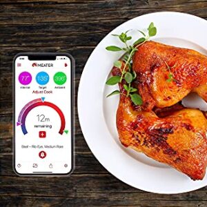 New MEATER+165ft Long Range Smart Wireless Meat Thermometer for The Oven Grill Kitchen BBQ Smoker Rotisserie with Bluetooth and WiFi Digital Connectivity Bundled with HogoR Black Glove