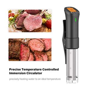 Sous Vide Cooker| Inkbird Wifi Sous Vide Mchine Precision Cooker, 1000W Immersion Circulator with Recipes,Timer | Ultra-Quiet : ISV-200W