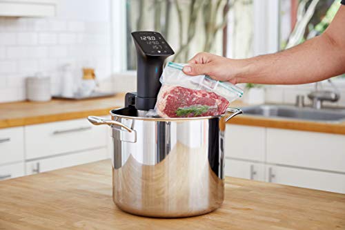 Anova Culinary Sous Vide Precision Cooker Pro, 1200 Watts, Black and Silver