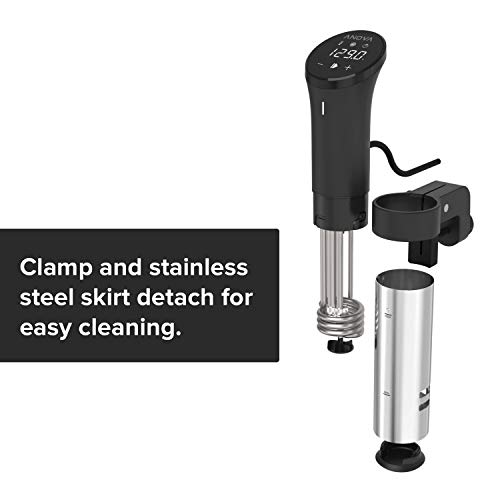 Anova Culinary AN500-US00 Sous Vide Precision Cooker (WiFi), 1000 Watts | Anova App Included, Black and Silver