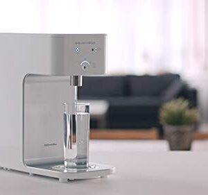 Coway Aquamega 200C Countertop Water Purifier with a cold-water setting, a new advanced filter, and Coway Io-Care app connectivity