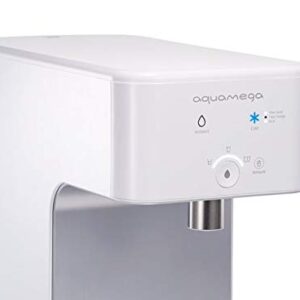 Coway Aquamega 200C Countertop Water Purifier with a cold-water setting, a new advanced filter, and Coway Io-Care app connectivity