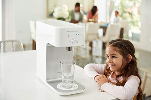 Coway Aquamega 200C Countertop Water Purifier with a cold-water setting, a new advanced filter, and Coway Io-Care app connectivity