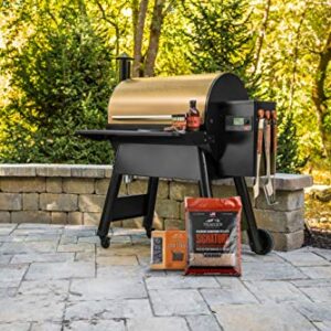 Traeger Grills Pro Series 780 Wood Pellet Grill and Smoker Bundle with Cover and Signature Pellets Featuring Alexa and WiFIRE Smart Home Technology - Bronze