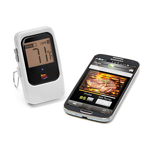 Maverick ET-735 Bluetooth 4.0 Wireless Digital Cooking Thermometer, Monitors 4 Probes Simultaneously, White,