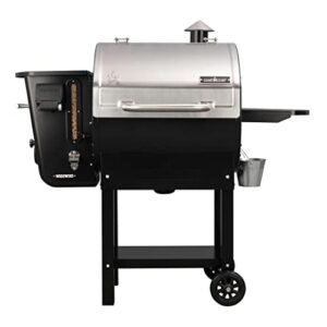 camp chef 24 in. wifi woodwind pellet grill & smoker, wifi & bluetooth connectivity, pid controller, stainless steel, total cooking surface 811 sq in