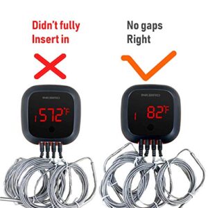 Inkbird Grill Thermometer,Bluetooth Smoker Thermometer,Cooking Digital BBQ Thermometer with 150FT,Alarm and Timer Kitchen Meat Thermometer for Grilling,Roasting,Oven,3 Meat Probes and 1 Oven Probe