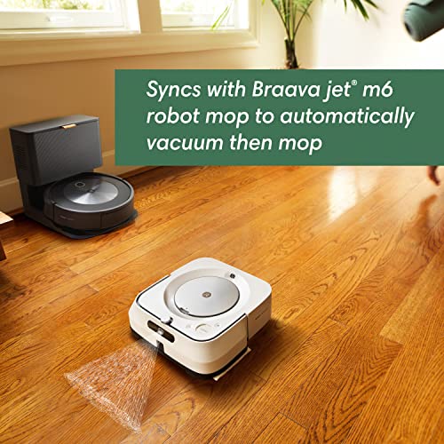 iRobot Roomba j7+ (7550) Self-Emptying Robot Vacuum – Identifies and avoids obstacles like pet waste & cords, Empties itself for 60 days, Smart Mapping, Works with Alexa, Ideal for Pet Hair, Graphite