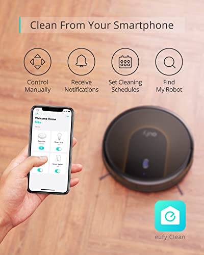 eufy by Anker, BoostIQ RoboVac 30C, Robot Vacuum Cleaner, Wi-Fi, Super-Thin, 1500Pa Suction, Boundary Strips Included, Quiet, Self-Charging Robotic Vacuum, Cleans Hard Floors to Medium-Pile Carpets