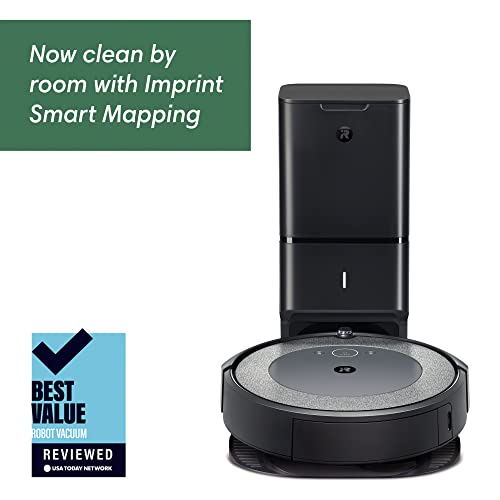 iRobot Roomba i3+ EVO (3550) Self-Emptying Robot Vacuum – Now Clean By Room With Smart Mapping, Empties Itself For Up To 60 Days, Works With Alexa, Ideal For Pet Hair, Carpets​