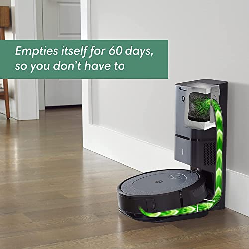 iRobot Roomba i4+ EVO (4552) Robot Vacuum with Automatic Dirt Disposal - Empties Itself for up to 60 Days, Wi-Fi Connected Mapping, Compatible with Alexa, Ideal for Pet Hair, Carpets