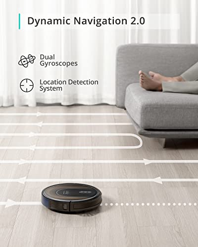 eufy by Anker, RoboVac G30 Hybrid, Robot Vacuum with Dynamic Navigation 2.0, 2-in-1 Vacuum and Mop, 2000 Pa Suction, Wi-Fi, Boundary Strips, Ideal for Pet Owners