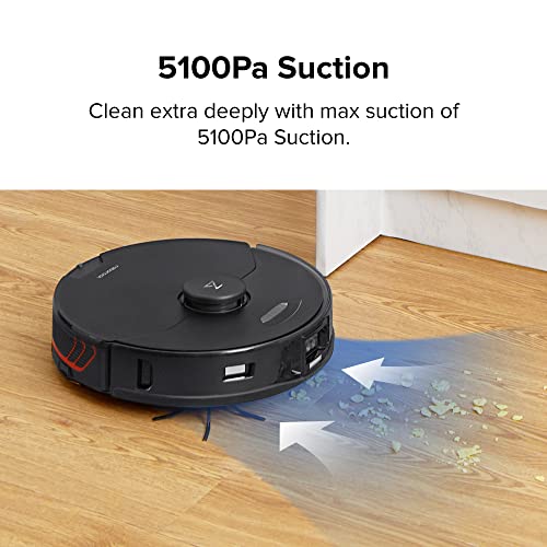 roborock S7 MaxV Robot Vacuum and Sonic Mop, 5100Pa Suction, 3D Structured Light Obstacle Avoidance, Auto Lifting Mop, Ultrasonic Carpet Detection, Compatible with Alexa, Perfect for Pet Hair