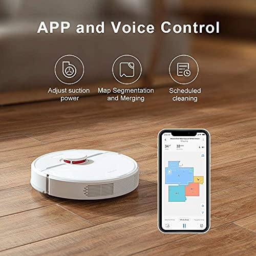 Dreametech D9 Robot Vacuum and Mop Combo, 2 in 1 Vacuum Cleaner with Lidar Navigation, 3000Pa Strong Suction Power, 150min Runtime, Compatible with Alexa, Smart Mapping for Carpet, Hard Floor