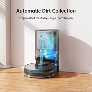 Dreametech Z10 Pro Robot Vacuum and Mop with 3D Obstacle Avoidance, Self Emptying for up to 65 Days, 4000 Pa Suction Power & Smart Mapping, Wi-Fi Connected, Compatible with Alexa