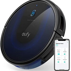 Eufy BoostIQ RoboVac 15C MAX, Wi-Fi Connected, Super-Thin, 2000Pa Suction, Quiet, Self-Charging Robotic Vacuum Cleaner, Cleans Hard Floors to Medium-Pile Carpets, Black (Renewed)