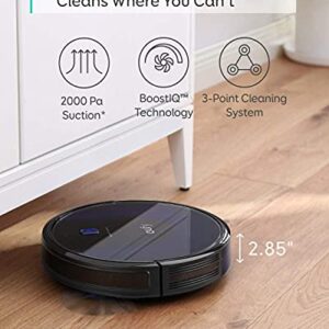 Eufy BoostIQ RoboVac 15C MAX, Wi-Fi Connected, Super-Thin, 2000Pa Suction, Quiet, Self-Charging Robotic Vacuum Cleaner, Cleans Hard Floors to Medium-Pile Carpets, Black (Renewed)