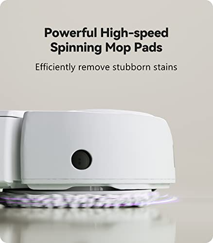 NARWAL T10 Mop Robot, 4-in-1 Robot Vacuum and Mop with Self Cleaning Station, Self Washing and Drying Robot Mop with LiDAR Navigation, Smart Mapping, 2 Suction Mode for Hard Floor and Pet Hair, White