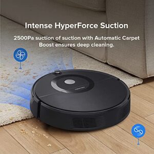 roborock E5 Mop Robot Vacuum and Mop, Self-Charging Robotic Vacuum Cleaner, 2500Pa Strong Suction, Wi-Fi Connected, APP Control, Works with Alexa, Ideal for Pet Hair, Carpets, Hard Floors (Black)