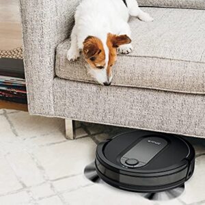 Shark IQ Wi-Fi Robot Vacuum w/ Self-Empty Base & Self-Cleaning Brushroll QR1000 (Renewed) (Black)