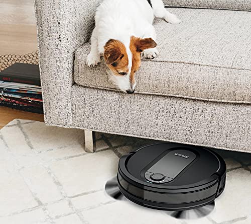 Shark IQ Wi-Fi Robot Vacuum w/ Self-Empty Base & Self-Cleaning Brushroll QR1000 (Renewed) (Black)