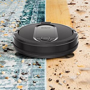 Shark IQ Wi-Fi Robot Vacuum w/ Self-Empty Base & Self-Cleaning Brushroll QR1000 (Renewed) (Black)