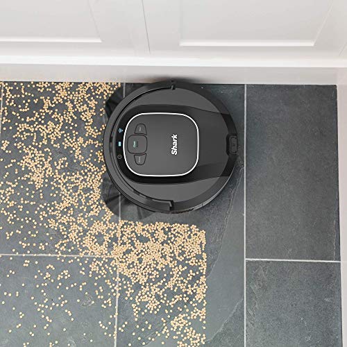 Shark ION R87, Wi-Fi Connected with Powerful Suction, Multi-Surface Brushroll and Voice Control with Alexa Robot Vacuum (RV871), 0.6 qt, Black (Renewed)