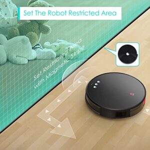 Lefant Robot Vacuum and Mop, Robotic Vacuum Cleaner with 3200Pa Suction, Smart Navigation, 150 Mins Runtime, Works with Alexa and Google Assistant, Self-Charging, Ideal for Pet Hair,Floor,Carpet（U180）