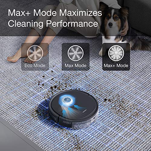 ECOVACS DEEBOT OZMO U2 Pro Robot Vacuum Cleaner 2 in1 Vacuum and Mop, Extra Pet Care Kit 800ml Large Dustbin & Tangle-Free Brush, Ideal for Pet Hair, No-Go Zones, 2.5Hrs Run Time, Voice / App Control…