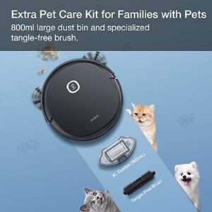 ECOVACS DEEBOT OZMO U2 Pro Robot Vacuum Cleaner 2 in1 Vacuum and Mop, Extra Pet Care Kit 800ml Large Dustbin & Tangle-Free Brush, Ideal for Pet Hair, No-Go Zones, 2.5Hrs Run Time, Voice / App Control…