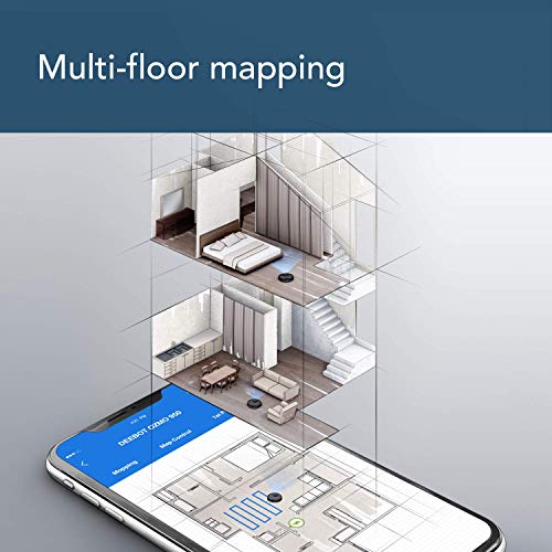 ECOVACS DEEBOT OZMO 950 2-in-1 Robot Vacuum Cleaner & Mop with Smart Navi 3.0 Technology, Up to 3 Hours of Runtime, Multi-Floor Mapping, 3 Levels of Suction Power, and Hard Floors & Carpets (Renewed)