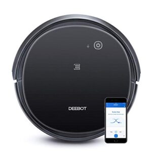 ECOVACS DEEBOT 500 Robotic Vacuum Cleaner with Max Power Suction, Up to 110 min Runtime, Hard Floors & Carpets, App Controls, Self-Charging, Quiet (Renewed)