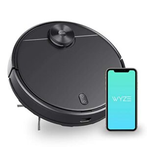 wyze robot vacuum with lidar mapping technology, 2100pa suction, no-go zone, wi-fi connected, self-charging, ideal for pet hair, hard floors and carpets