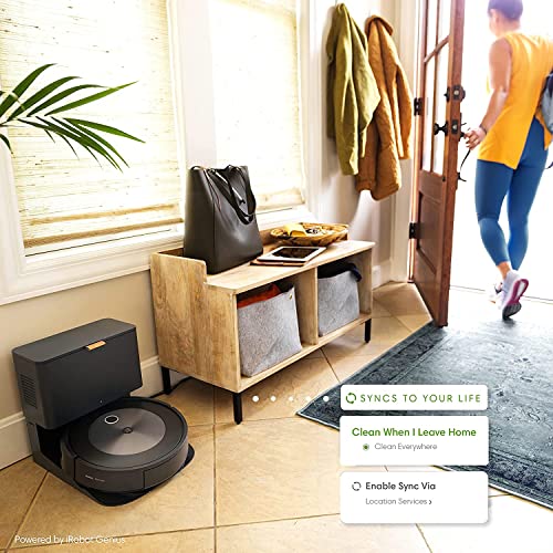 iRobot® Roomba® j7+ (7550) Robot Vacuum Bundle with Automatic Dirt Disposal - Wi-Fi Connected, Smart Mapping, Ideal for Pet Hair (+2 AllergenLock Dirt Disposal Bags)