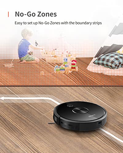 Ultenic D5s Pro Robot Vacuum and Mop Combo, 3000Pa Strong Suction, Row-by-Row Cleaning, APP Control, Self-Charging, Works with Alexa, Boundary Strips, Good for Pet Hair, Hard Floor and Carpet