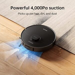 Dreametech L10 Pro Robot Vacuum Cleaner with Dual-Line LiDAR Navigation, 3D Obstacle Avoidance, 4000Pa Suction Multi-Level Mapping, Compatible with Alexa/App, Ideal for Pet Hair, Carpet, Hard Floors