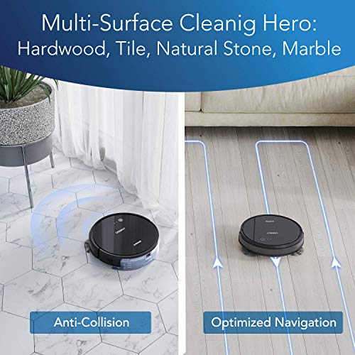 ECOVACS DEEBOT 661 Convertible Vacuuming or Mopping Robotic Vacuum Cleaner with Max Power Suction, Upto 110 Min Runtime, Hard Floors and Carpets, App Controls, Self-Charging, Quiet (Renewed)