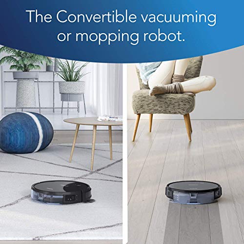 ECOVACS DEEBOT 661 Convertible Vacuuming or Mopping Robotic Vacuum Cleaner with Max Power Suction, Upto 110 Min Runtime, Hard Floors and Carpets, App Controls, Self-Charging, Quiet (Renewed)