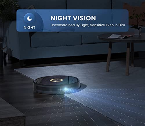 Trifo Robot Vacuum with 4000Pa Suction, Visual SLAM Navigation, Multi-Level Mapping, Wi-Fi Compatible with Alexa, Robotic Vacuum Good for Pet Hair, Carpet and Hard Floors (Pet Version)