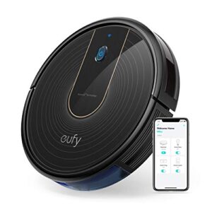 eufy [boostiq] robovac 15c, wi-fi, upgraded, super-thin, 1300pa strong suction quiet, self-charging robotic vacuum cleaner, cleans hard floors to medium-pile carpets (renewed)