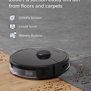 roborock S5 MAX Robot Vacuum and Mop Cleaner, Self-Charging Robotic Vacuum, Lidar Navigation, Selective Room Cleaning, No-mop Zones, 2000Pa Powerful Suction, 180mins Runtime, Works with Alexa