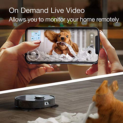 ECOVACS Deebot T8 AIVI Robot Vacuum Cleaner, Vacumming and Mopping in One-Go, Laser Mapping, Smart AI Object Recognition, On-Demand Live Video, Custom Clean, 3+ Hours of Runtime